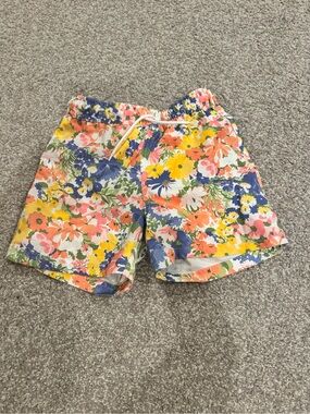 Janie and Jack Floral Swim Trunks in Yellow, Pink, Blue, Orange, Green